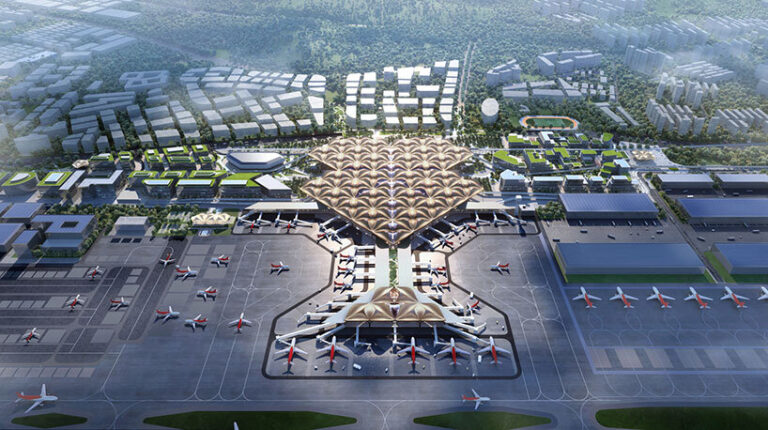 grimshaw wins competition with its undulating shenzhen airport terminal