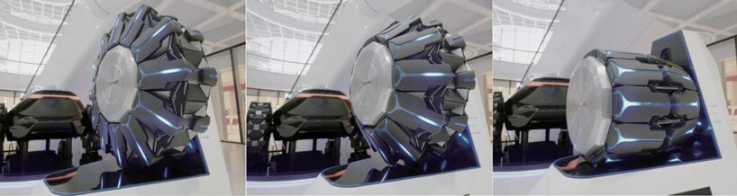 shape-shifting origami wheels