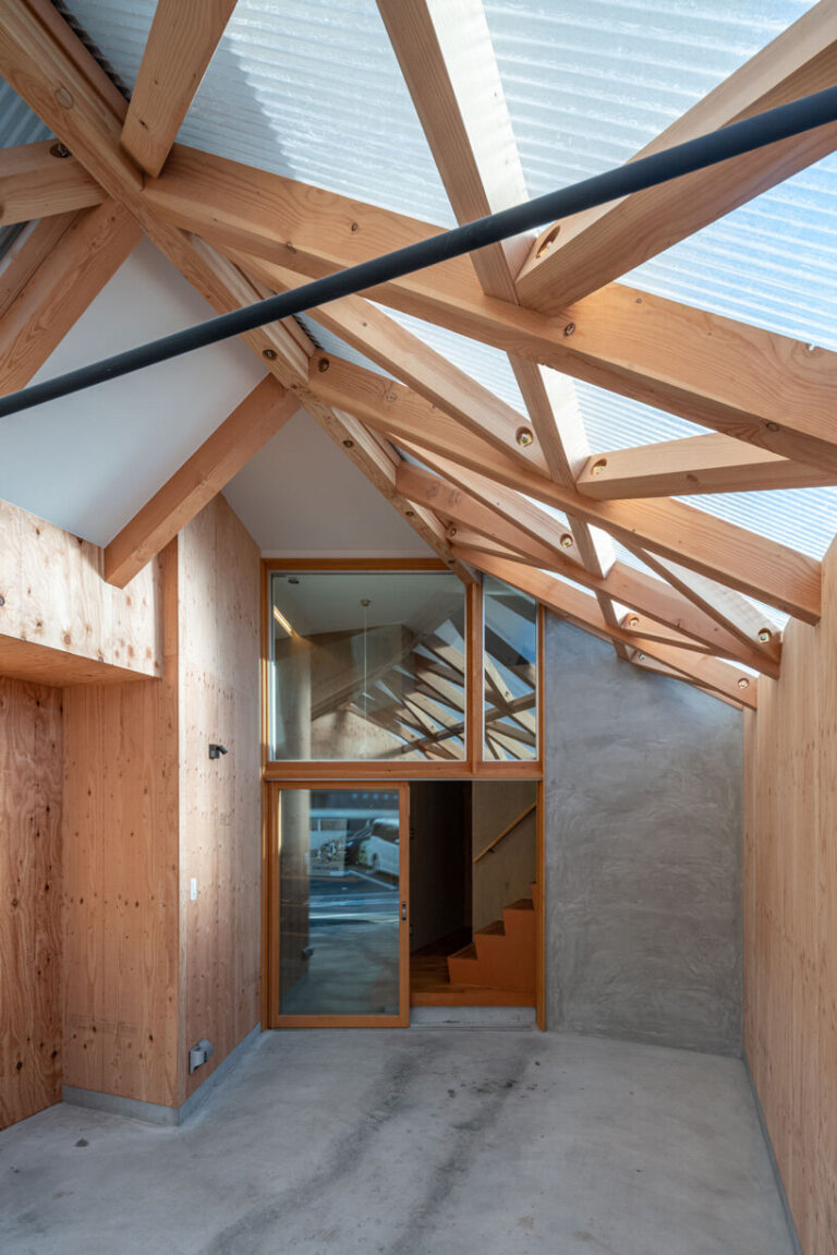 three irregular volumes form maki yoshimura's house in komabacho, japan