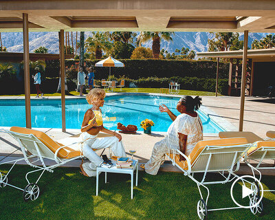 inspired by slim aarons, JAY-Z's MONOGRAM campaign comes just in time for 4/20