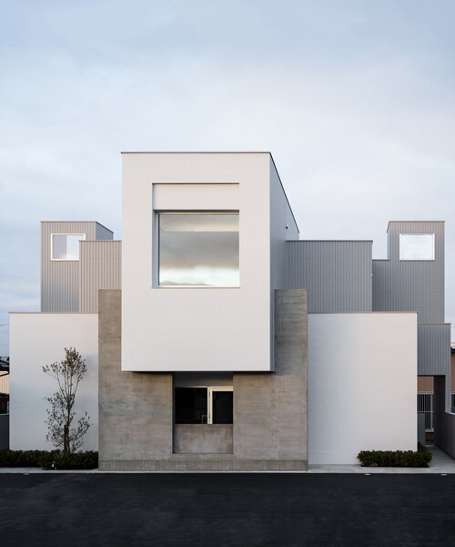 FORM / kouichi kimura combines intersecting volumes into 'landscape house' in japan