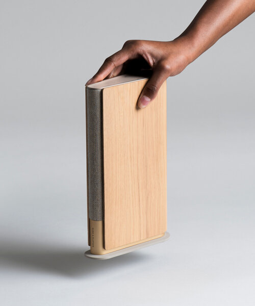 LAYER designs a slim book-shaped speaker for bang & olufsen