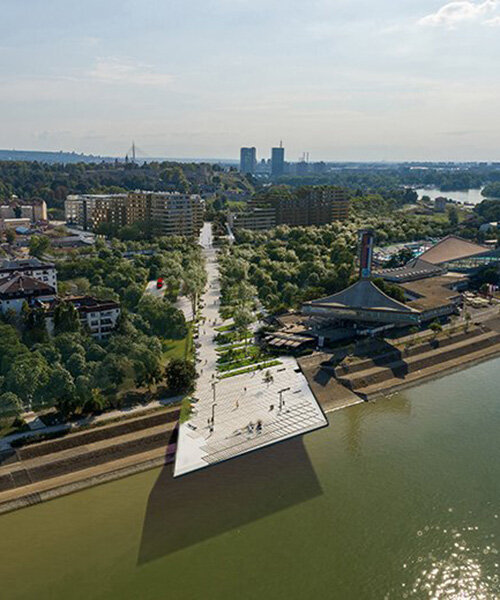 'linkpark' project proposes a new urban landscape in the central core of belgrade
