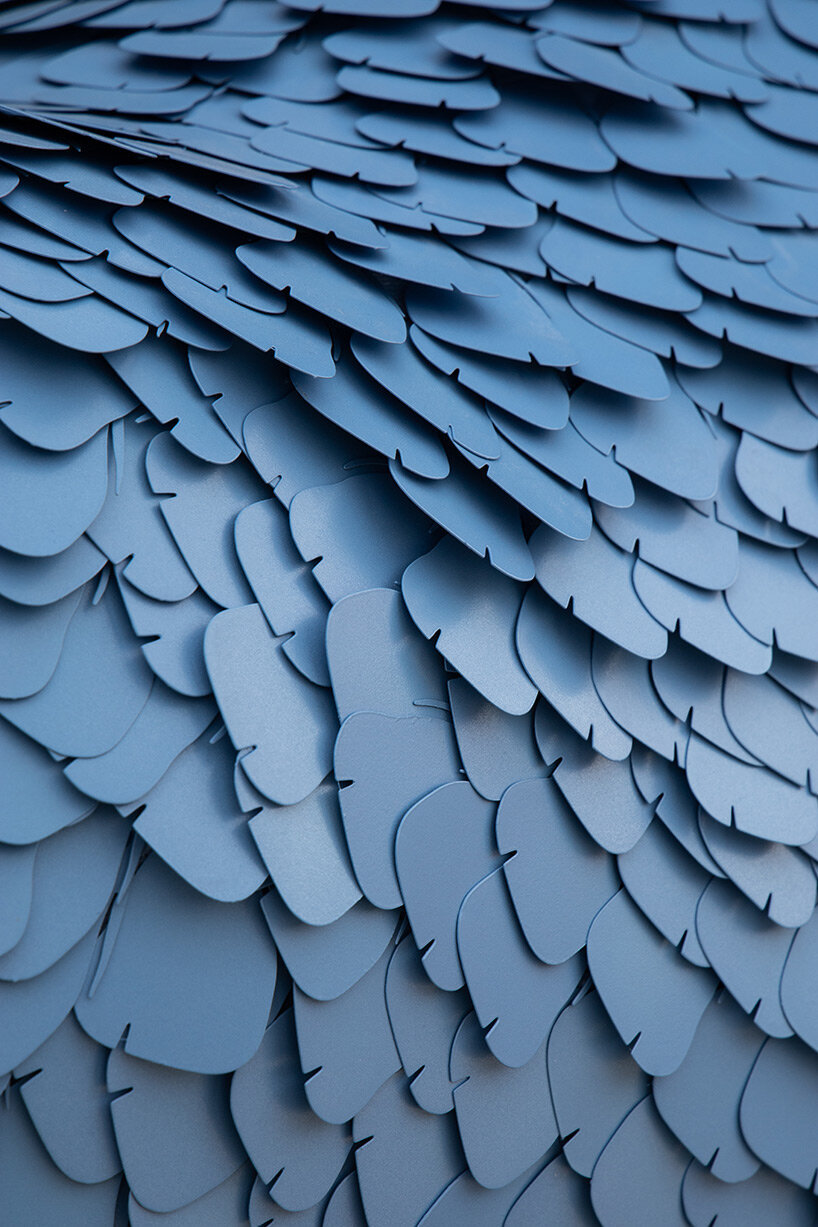 overlooking new york city, big bird rests on the moon in alex da corte's whimsical kinetic work on the met's roof garden