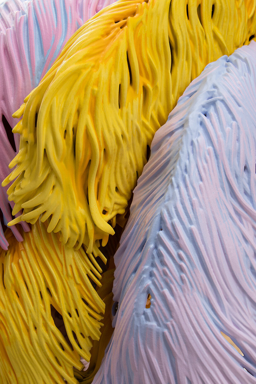 overlooking new york city, big bird rests on the moon in alex da corte's whimsical kinetic work on the met's roof garden