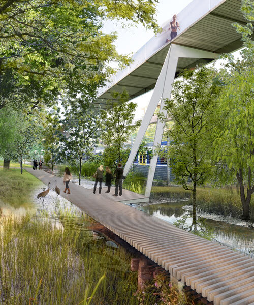 milan's parco romana will revitalize an industrial railway district with a vibrant public forest