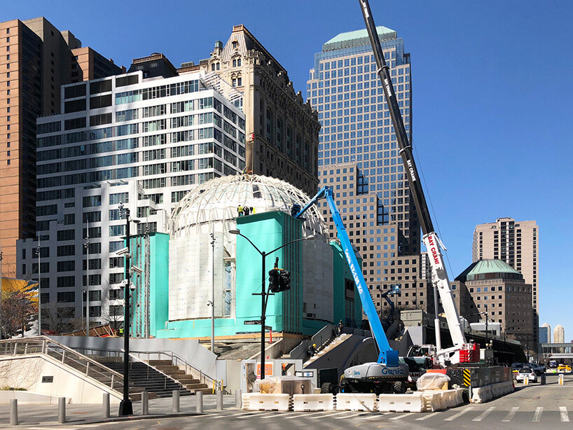 santiago calatrava's greek orthodox church takes shape in new york