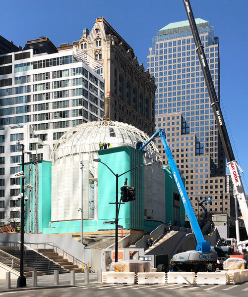 santiago calatrava's greek orthodox church takes shape at the world trade center in new york
