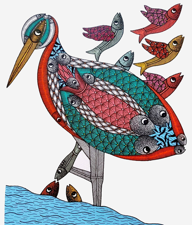 talesonsilk celebrates emerging indian artists contemporising tribal gond painting