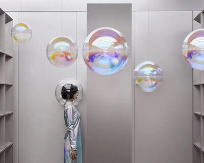 sci-fi elements + celestial references decorate HAYDON interior in china