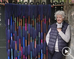 sheila hicks on weaving cultural and creative exchanges for friedman benda's 'design in dialogue'