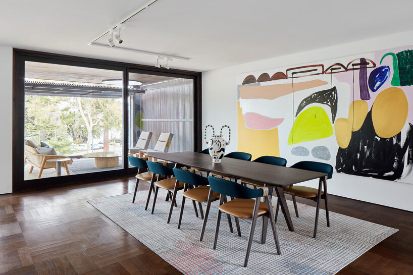 state of kin wraps 'shutter house' in timber batten skin in western australia