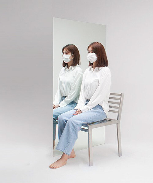 sit next to your reflection with byungsub kim's 'be alone to be two' chair design