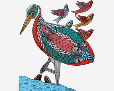 talesonsilk celebrates emerging indian artists contemporising tribal gond painting