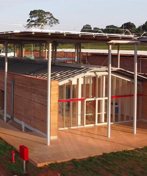 renzo piano completes children's hospital in uganda with rammed earth walls