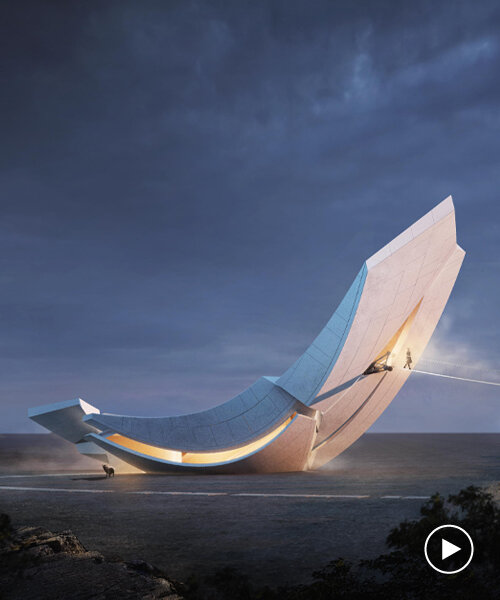 two 'anchors' bridge iceland's tectonic plates in observation tower proposal