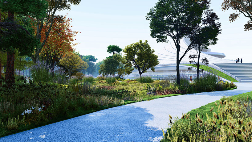 MAD unveils design for jiaxing civic center and its undulating ceramic roofscape