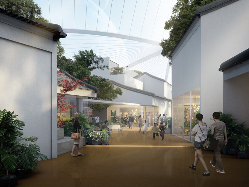 MAD architects proposes its zhuhai cultural arts center as a sensitive, protective dome