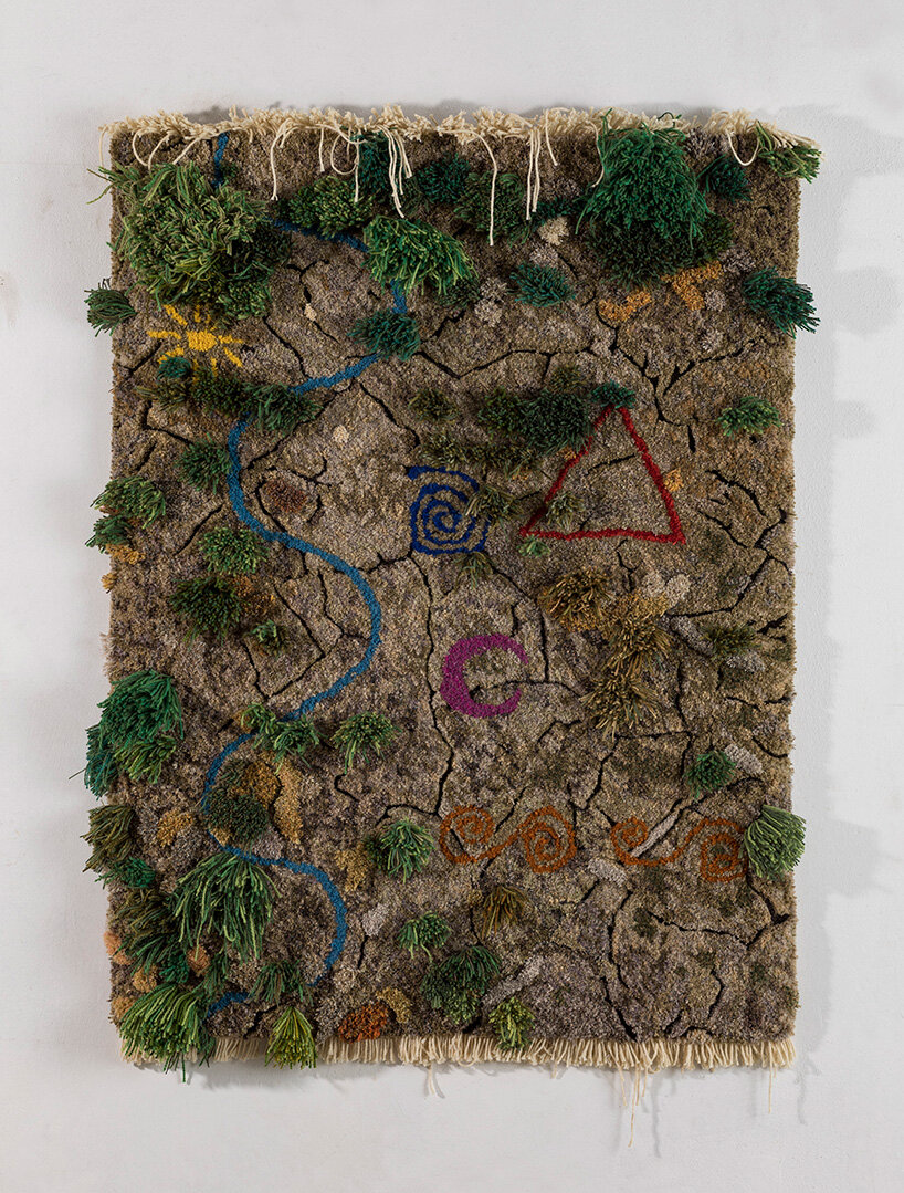 One-of-Kind Wool Rug Artworks by Alexandra Kehayoglou Mimic