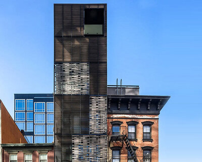 archi-tectonics wraps eight-storey townhouse façade with lattice envelope in new york