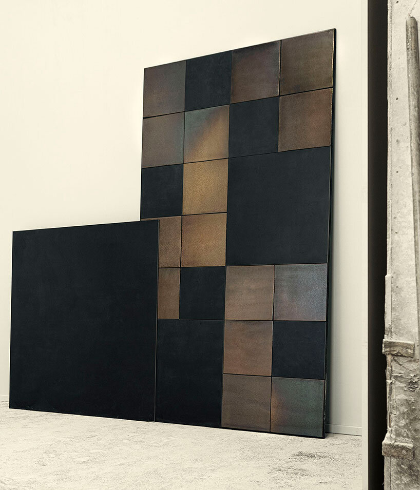 ceramic district's porcelain poetry mixes raw materials from gold foil to granulated glass