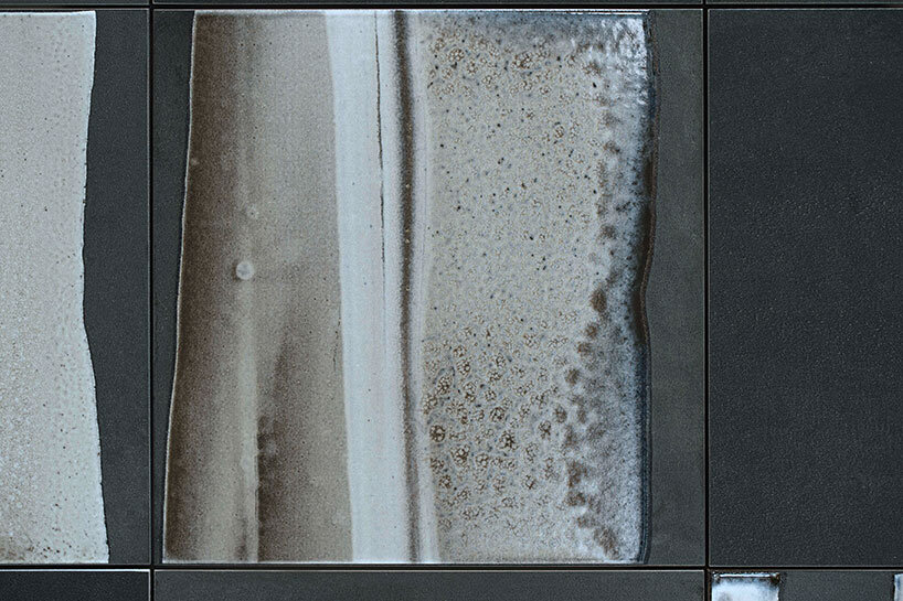 ceramic district's porcelain poetry mixes raw materials from gold foil to granulated glass