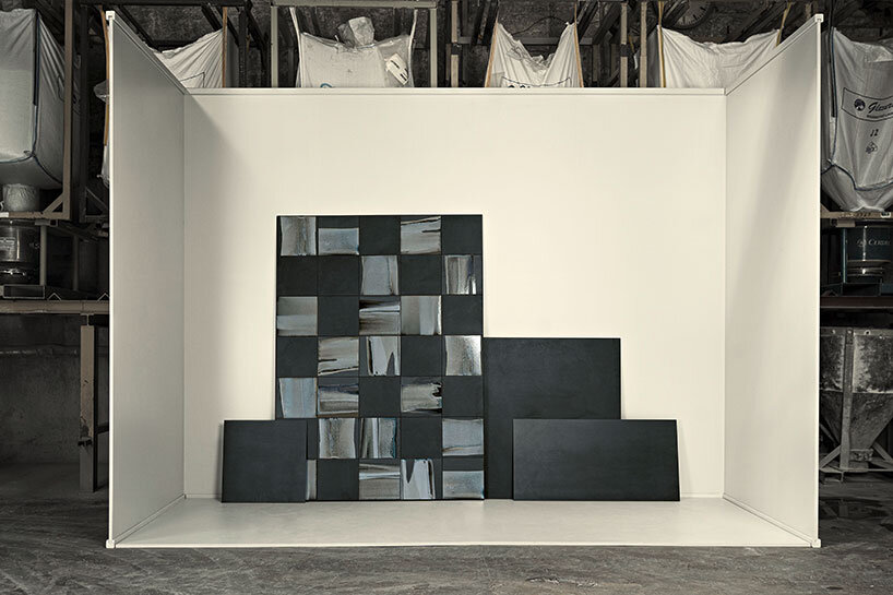 ceramic district's porcelain poetry mixes raw materials from gold foil to granulated glass