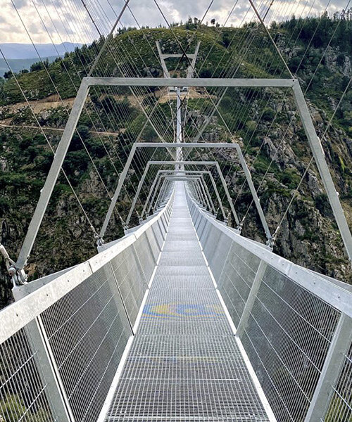 portugal unveils '516 arouca', the longest pedestrian suspension bridge in the world
