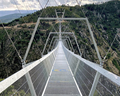 portugal unveils '516 arouca', the longest pedestrian suspension bridge in the world