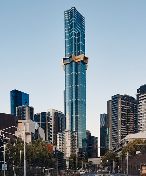 fender katsalidis nests gold starburst into southern hemisphere’s tallest tower, 'australia 108'