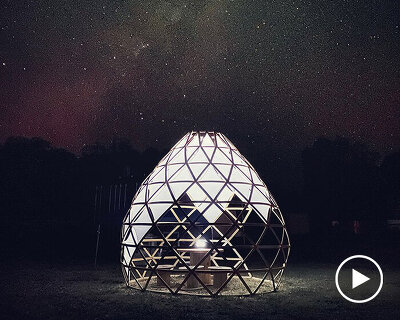 build your own bamboo dome-like structure with giant grass's zome building kit