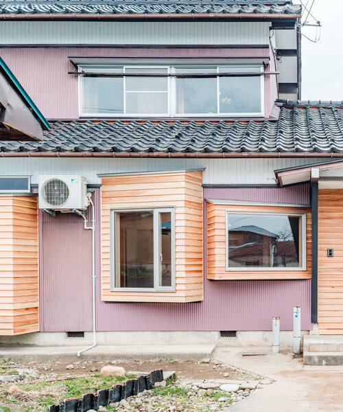 derelict japanese dwelling transformed with modern twist, becoming 'between house johana'