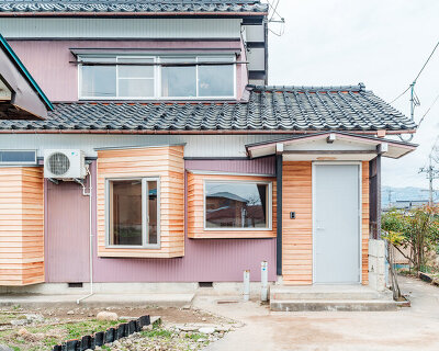 derelict japanese dwelling transformed with modern twist, becoming 'between house johana'