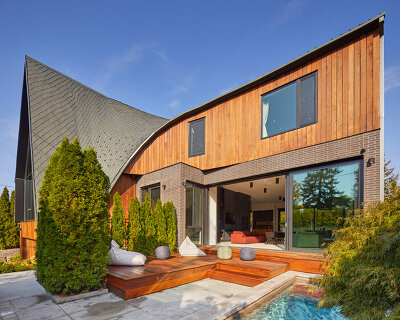 BORTOLOTTO's bézier curve house exhibits parametricism in residential toronto