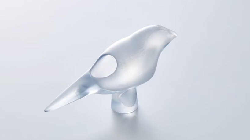 bird-shaped sake glass TAKI PRODUCTS designboom