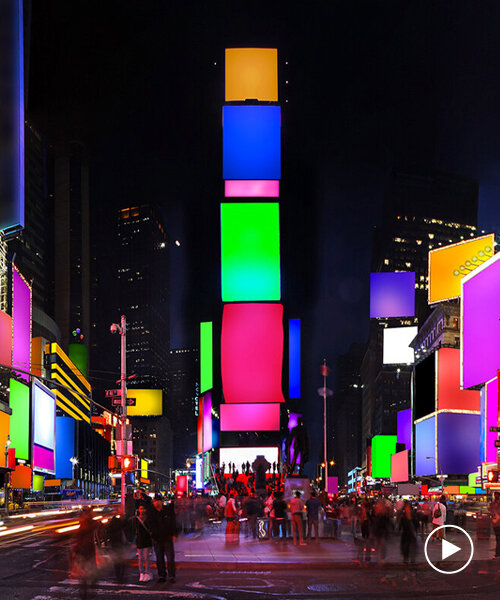 spectrum is a times square monument to diversity, proposed by cosimo scotucci