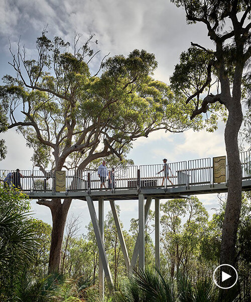 design + architecture creates boardwalk with sweeping panoramic views of australia