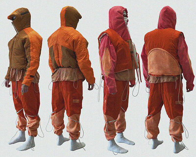 a stylish collection for futurists made from clothing surplus, off-cuts + dead-stock fabrics