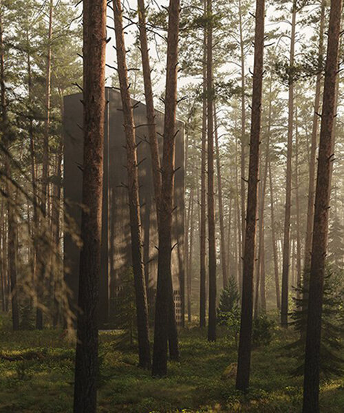 ‘forest memorial’ by tomek michalski redefines the concept of a cemetery