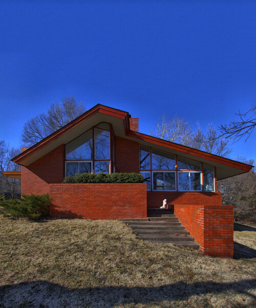 the alsop house, one of only seven frank lloyd wright usonian homes in iowa, is for sale