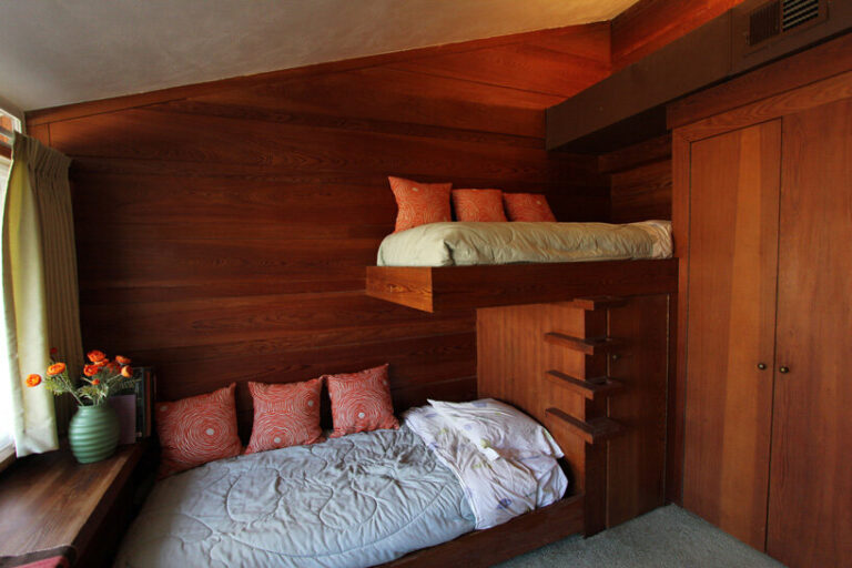 the alsop house, one of seven frank lloyd wright usonian homes in iowa