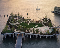 heatherwick studio's 'little island' opens to the public to kick off summertime in new york
