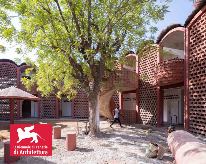 manuel herz works with local community in senegal to build hospital with lattice brickwork