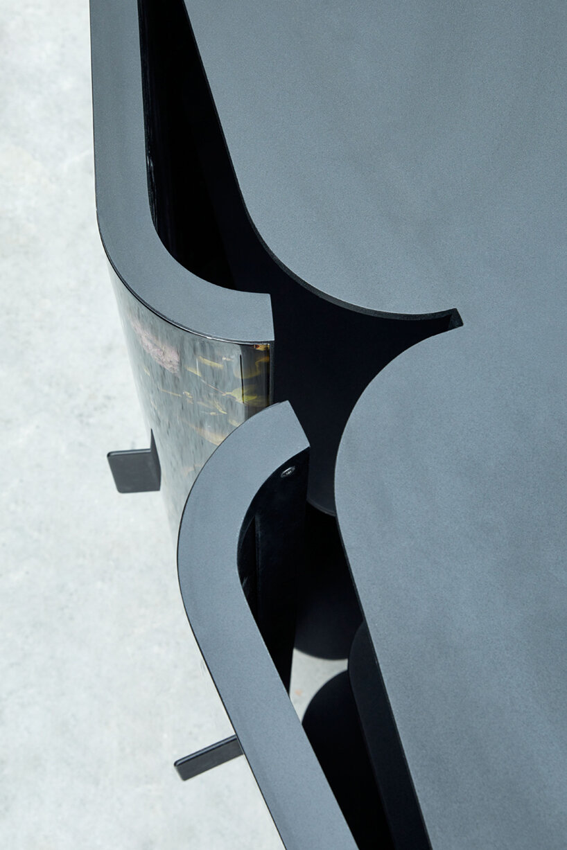 marcin rusak studio's 'flora cabinet' preserves the fleeting beauty of dried flowers