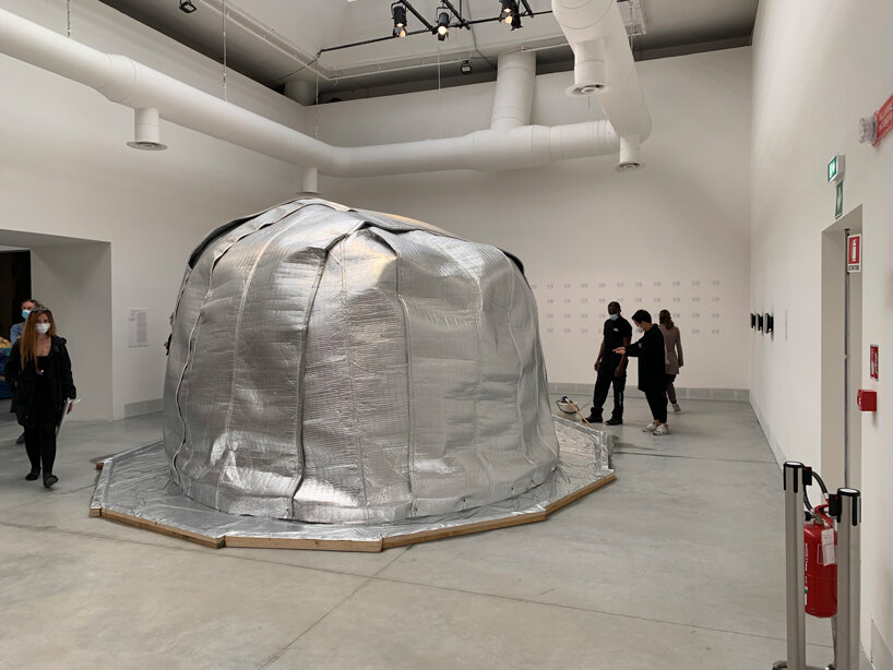 'melting landscape' installation explores news ways of using snow