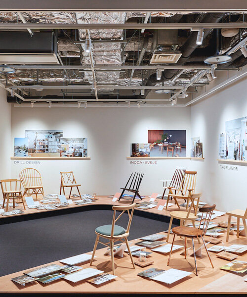 the windsor chair: historical models + experimental redesigns at ATELIER MUJI GINZA