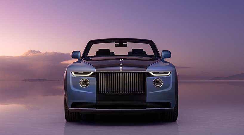 rolls-royce debuts pearl inspired 'boat tail' on the shores of