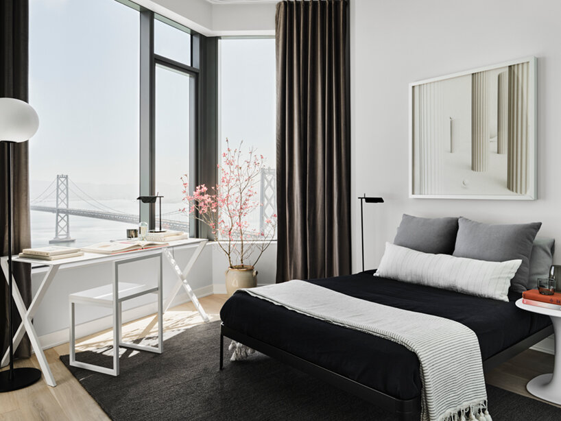 'panorama collection' interiors revealed of studio gang's MIRA tower in san francisco