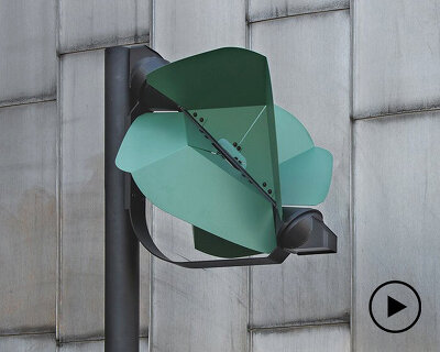 PAPILIO is a wind-powered street light that switches on only when it's needed