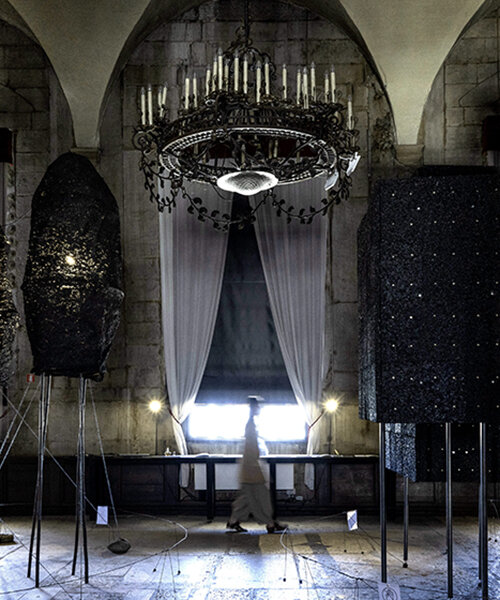 Nature Interaction At The Venice Biennale, Black And White Chandelier Curtains Taiwan